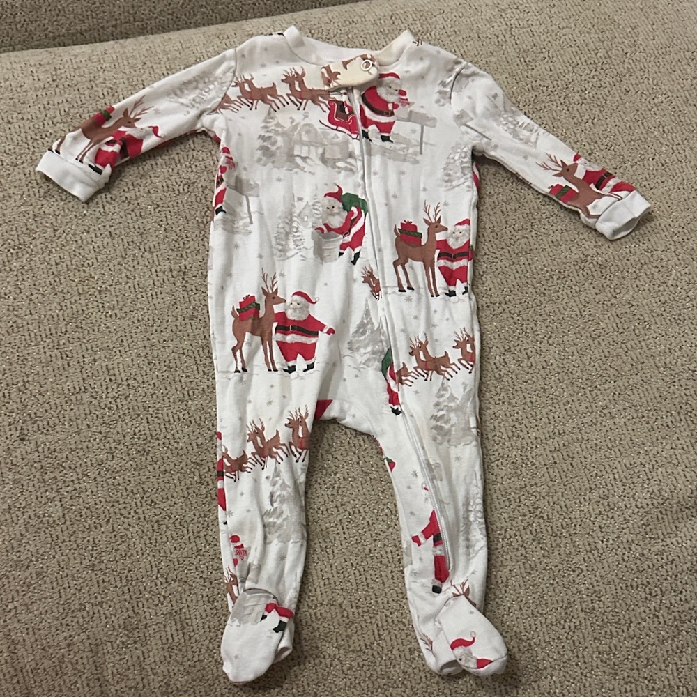 Pottery Barn Kids Festive Santa Footie